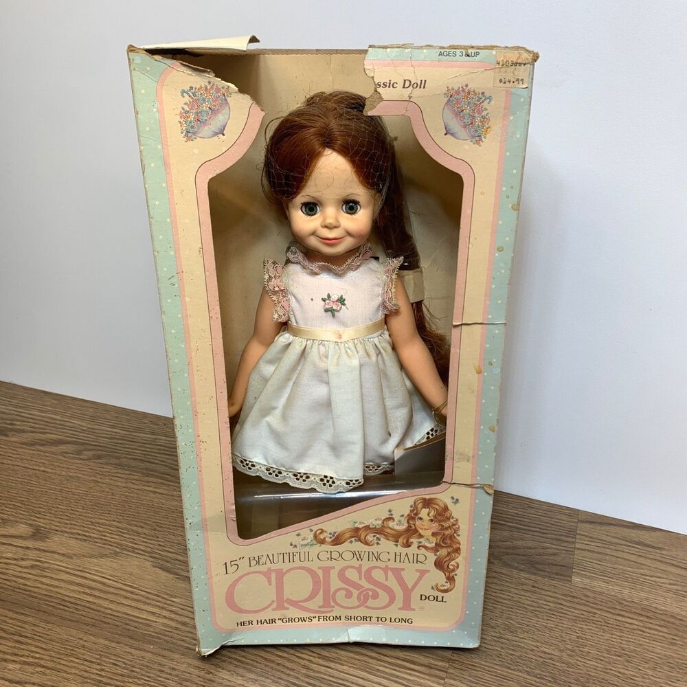 Vintage Ideal Beautiful Growing Hair CHRISSY DOLL 15" Doll 1982 In Box